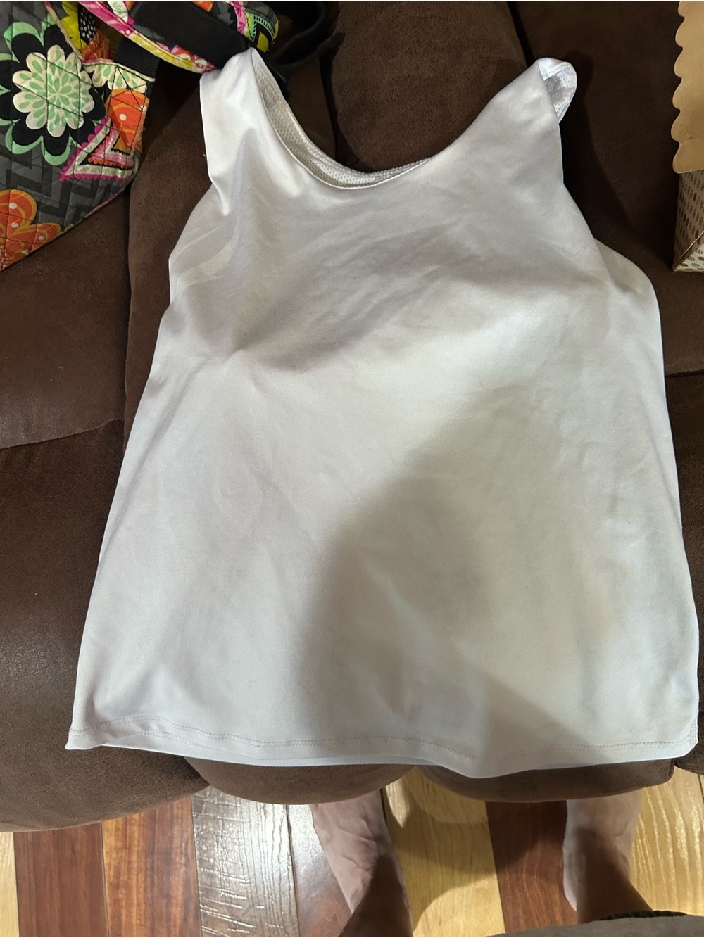 lululemon athletica White Scoop Neck Tank